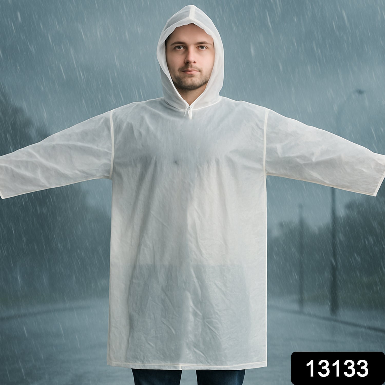 Raincoat Protect Body Arms Legs, Waterproof Reusable Rain Suit for Outdoor Accessory (1pc) Raincoat Protect Body Arms Legs, Waterproof Reusable Rain Suit for Outdoor Accessory (1pc)